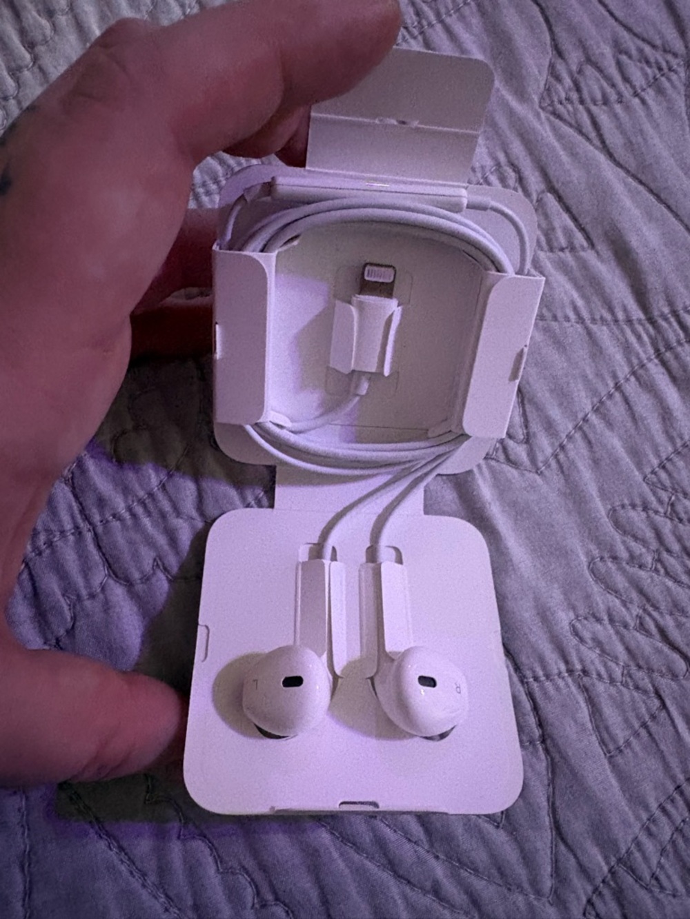 White Wired Lightning New Original Y2K Earphones-Compatible iPhone Cell Headset